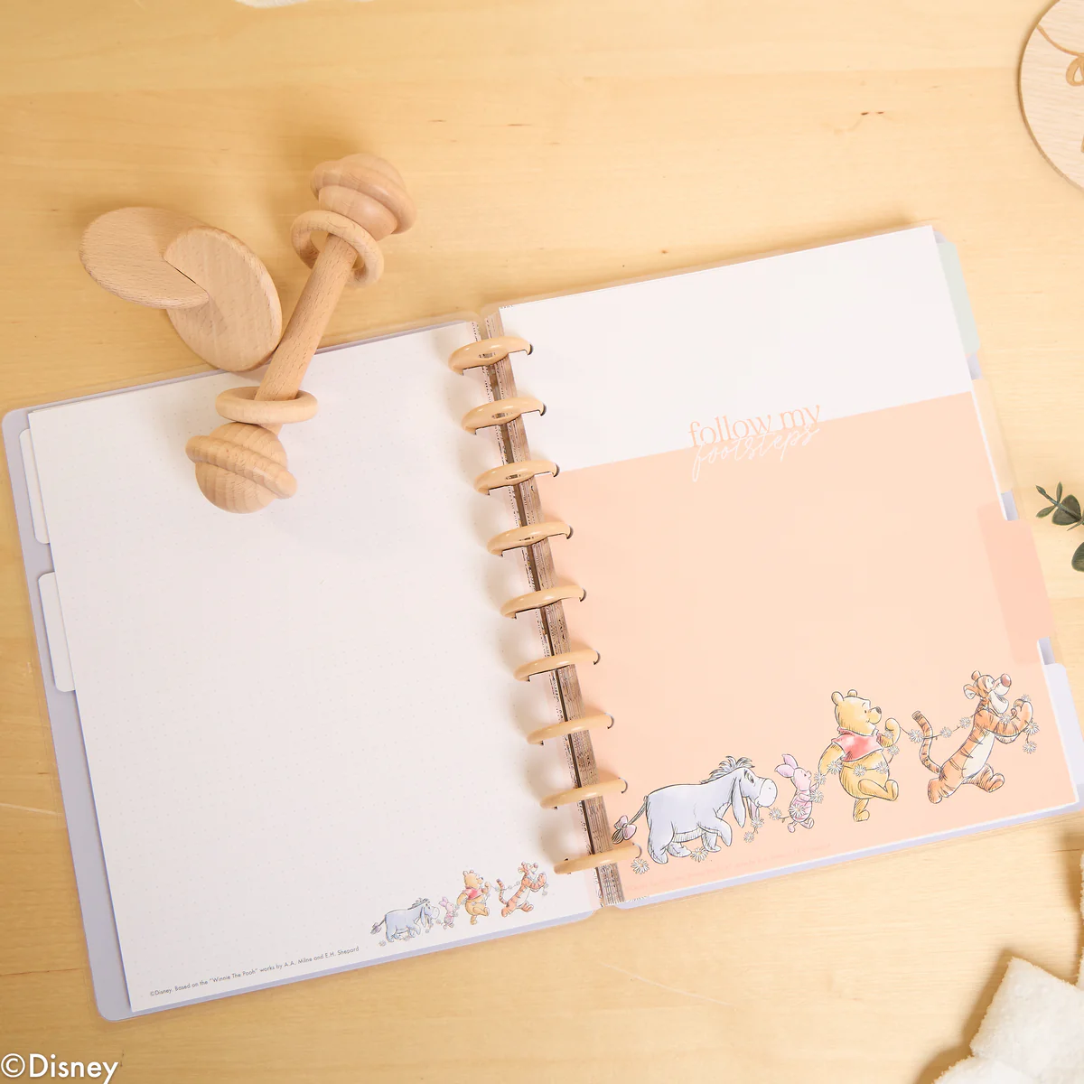 Undated Disney Winnie the Pooh Customizable Baby Planner -  Classic Baby's First Year Layout - 12 Months - Image 24