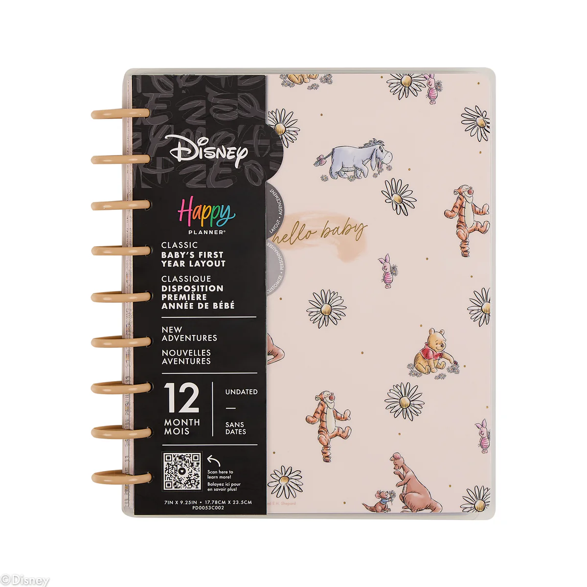Undated Disney Winnie the Pooh Customizable Baby Planner -  Classic Baby's First Year Layout - 12 Months - Image 42